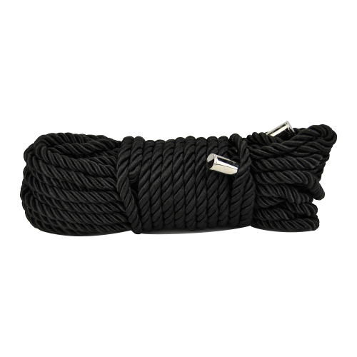 Bound to Please Silky Bondage Rope 10m Black - imagine 3