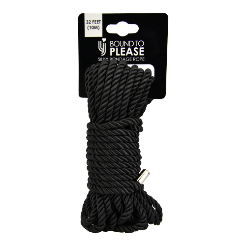 Bound to Please Silky Bondage Rope 10m Black - imagine 4