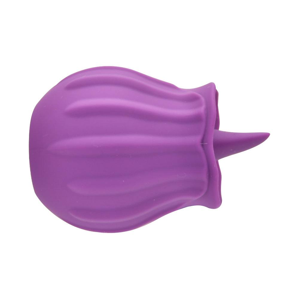 Loving Joy Rose Licking Clitoral Vibrator Purple - imagine 3