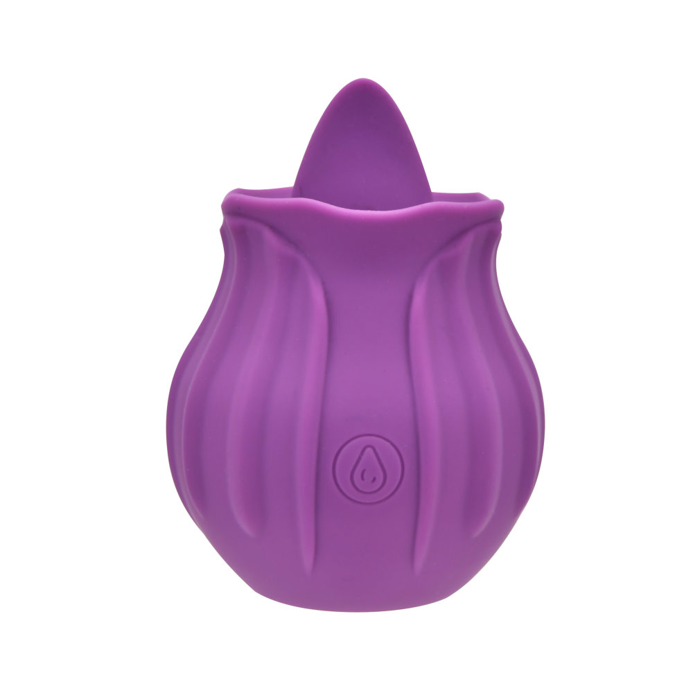 Loving Joy Rose Licking Clitoral Vibrator Purple - imagine 2