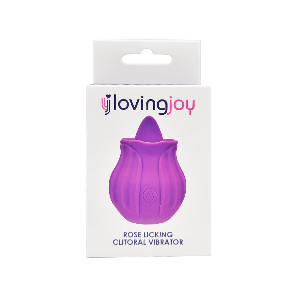 Loving Joy Rose Licking Clitoral Vibrator Purple - imagine 7
