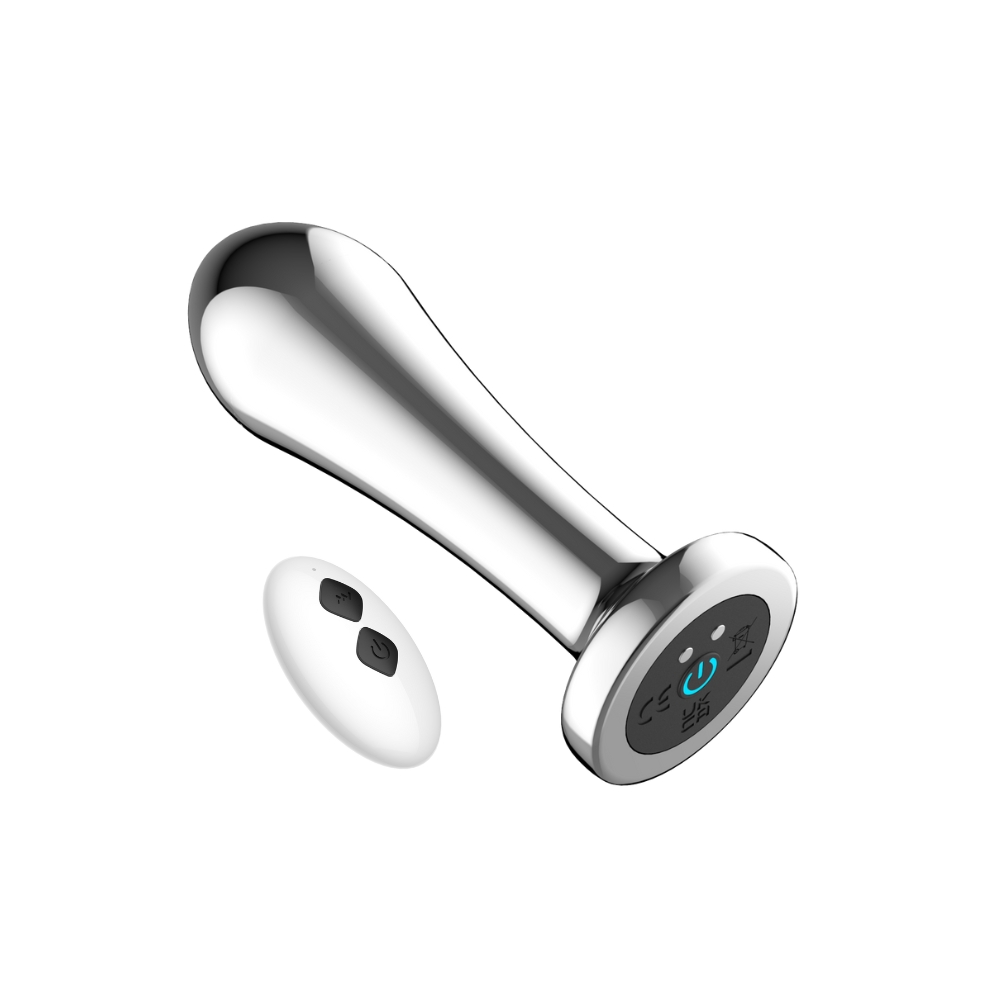 Toosh Remote Controlled Metal Vibrating Anal Plug - imagine 3