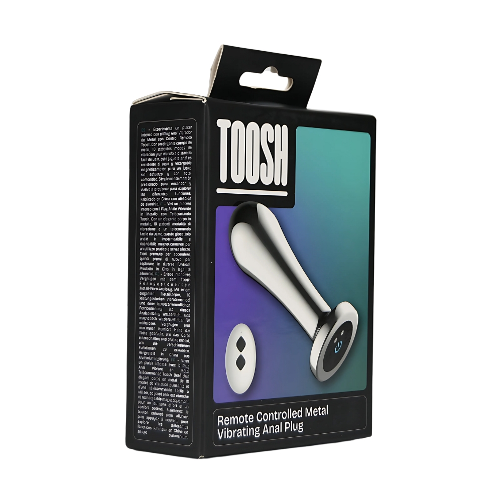 Toosh Remote Controlled Metal Vibrating Anal Plug - imagine 9